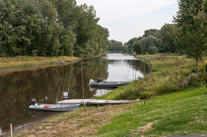 Two commercial fishing boats on Chenal Tardif